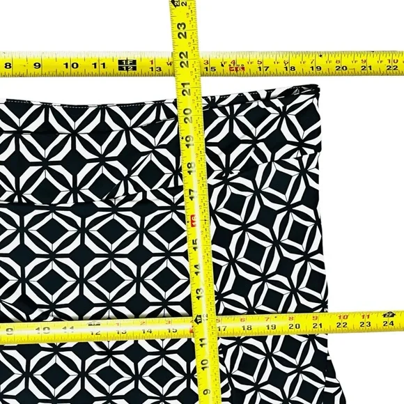 Anthony’s Resort By Lulu-B Geo Skirt Skort UPF 50+ Bottom/Slit/Zip Pull On 1X - Picture 8 of 10